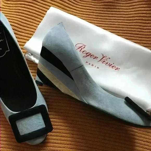 Roger Vivier Belle De Nuit Wedge Graphic T.65 O20 - Picture 3 of 9